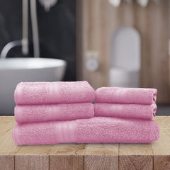 Sassoon Anatolia Bath + Hand & Face Towel 1200 Gsm (Pink) - Pack Of 5