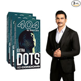 Bold Care 404 Extra Dots Condoms For Men - Elevate Pleasure With Every Touch - 30 (Pack Of 3)