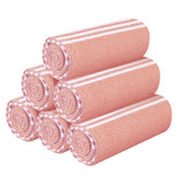 Destin Home Turkish Peshtemal Beach Towels 2 Kg | Cotton Soft, Lightweight, Quick-Drying & Absorbent For Beach Pool Spa Picnic Travel (Peach)- Set Of 6