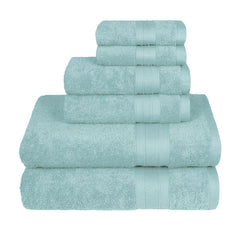 Trident Soft Comfort Air Rich Bath Towels 500 Gsm | 100% Cotton Towel, Super Soft, Highly Absorbent 6 Pieces Towel Set (Nile Blue)