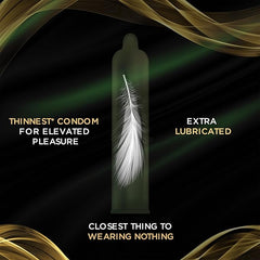 Kamasutra Ultrathin+ Condoms For Men For Closest Feel For Couple, Clear, 10 Count