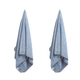 Spread Spain Microfiber Large Bath Towels 900 Gsm | Extra Soft Plush & High Absorbent Bath Towel - American Denim (Pack Of 2)