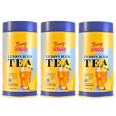 Guppy Moms Lemon Iced Tea Powder - Pack Of 3 X 200gm, 7.05 Ounce Each | Aromatic, Healthy & Easy To Prepare - Sugar Free & Refreshing Summer Drink | Caffeine Free