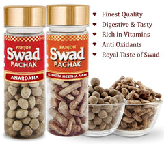 Panjon Swad Anardana & Khatta Meetha Aam Pachak Mouth Fresheners 520gm, (260gm *2) 2 Bottles