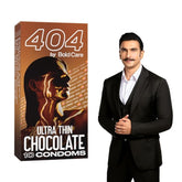 Bold Care 404 Super Ultra Thin Chocolate Flavored Condoms For Men | 60 Microns | 10 Units