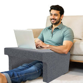 Memory Foam Lap Desk Pillow, Work Desk Accessories For Reading, Black | Gaming, Studying Comfortable Armrest | Easy To Store Work From Home Pillow, Perfect For Using On Bed, Sofa & Floor