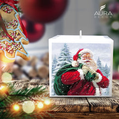 SQUARE CHRISTMAS PILLAR CANDLE 40 HOURS | BEST FOR GIFTING ON CHRISTMAS CANDLE