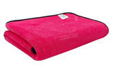 Softspun Microfiber Bath Towel 221 Gsm | Ultra Absorbent Super Soft & Lightweight Quick Drying For Men & Women Daily Use Large Size Towel (Pink)