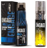 Engage XX3 Cologne Spray For Men 135ml 4.5 Fl.oz. & M4 Perfume Spray For Men , 120ml 4 Fl.oz.