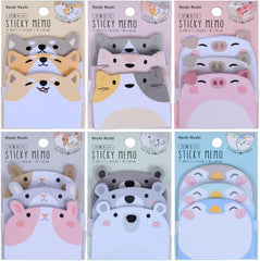 Cartoon 270 Pcs Sticky Note Pad Self Stick Notes School Accessories For Kids Pack Of 6, Multicolor