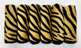 Bombay Dyeing Velour Tiger Printed 100% Cotton Super Soft Hand Towels 900 Gsm (Beige) - 6 Pcs