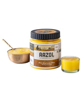Pure Gharwala A2 Desi Cow Ghee By Aazol | Curd Churned Using Bilona Method Healthy Pure Desi Ghee Good For Skin | (500ml) 16.9 Ounce | Jar Pack