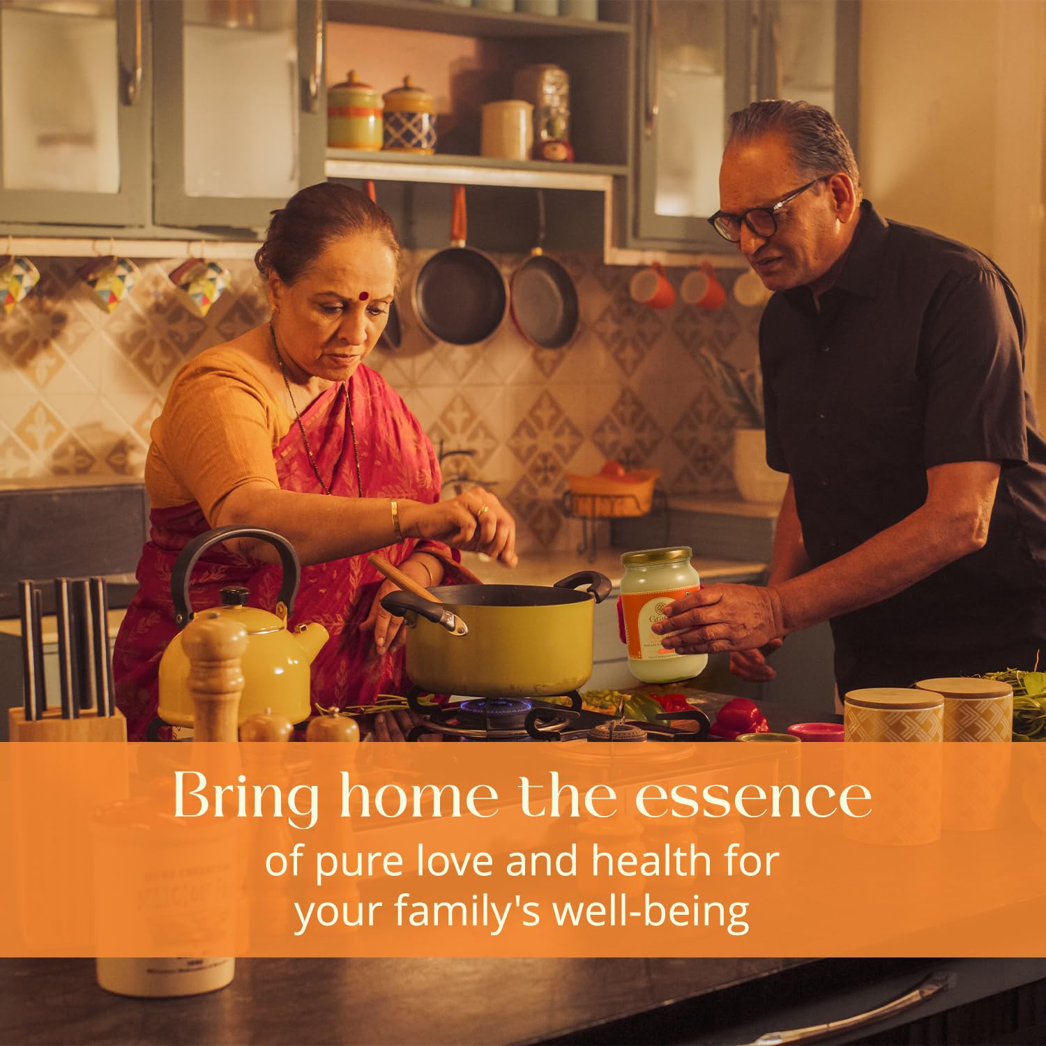 Organic A2 Buffalo Desi Ghee By Grama Essence | Rich In Nutrients Traditional Bilona Method Healthy Desi Ghee For Bones Health | (500ml) 16.9 Ounce | Jar Pack Organic A2 Buffalo Desi Ghee By Grama Essence | Rich In Nutrients Traditional Bilona Method Healthy Desi Ghee For Bones Health | (500ml) 16.9 Ounce | Jar Pack