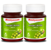 Baidyanath Amlaki Amla Natural Health Booster For Enhanced Hair, Skin, Digestive Health, Metabolism Support & Sugar Level Management | 60 Tablets , 100gm 0.2lbs Each Pack Of 2