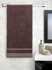 Spaces Hygro Cotton Bath Towel 600 Gsm | Dries You Quicker Blooms Softer When Washed Dries You Quicker (Dark Brown)