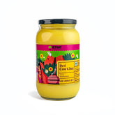 Organic Cow Desi Ghee By Kiwi Kisan Window | Authentic Bilona Method Cow Desi Ghee Good For Immunity & Strong Bones | (1 Litr) 33.8 Ounce | Jar Pack