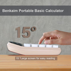 Coskira Calculator 10 Digit, Large Screen LCD Display, For School Business Ergonomic Mechanical Calculators With Large Round Keycap Desktop Calculator Large Button