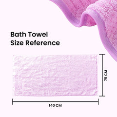 The Better Home Microfiber Bath Towel 450 Gsm | Soft, Lightweight, Absorbent & Quick Drying Bath Towel For Men & Women (Pink)