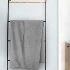 Sassoon Venir Microfiber Bath Towel 350 Gsm | Ultra Soft Material, Towel Medium Size For Women (Grey)