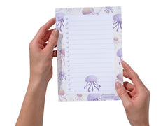 A5 Notes/To Do List Notepad, Beautiful Checklist Pad, Tear-Off Sheets (Octopus) Pack Of 1