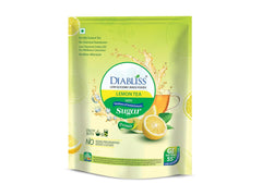 Diabliss Premix Instant Lemon Green Tea With Diabetic Friendly Sugar - Pack Of 2 X 500gm Pouch, 17.6 Ounce Each | Low Glycemic Index, No Chemical Sweeteners - High Caffeine