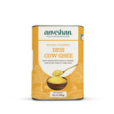 100% Natural Bilona-Churned Cow Desi Ghee By Anveshan | High In Vitamins A, D & Healthy Bilona Method Desi Ghee For Snacks | (5 Litre) 169.0 Ounce | Tin Pack