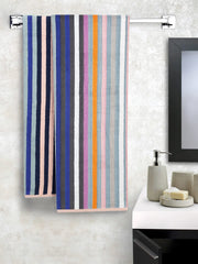 Ambra Linens Highly Absorbent Bath Towels 1 Kg | 100% Cotton, Soft & Plush All Seasons Use, Extra Large Size (Royal)- Pack Of 2