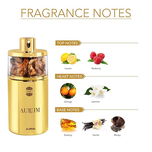 Ajmal Aurum Eau De Parfum Fruity Perfume For Women 75ml 2.5 Fl.oz. | Perfect For Dailywear & Officewear Ajmal Aurum Eau De Parfum Fruity Perfume For Women 75ml 2.5 Fl.oz. | Perfect For Dailywear & Officewear