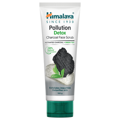 Himalaya Pollution Detox Charcoal Face Scrub, Exfoliates Impurities & Detoxifies Skin | 100gm