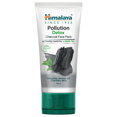 Himalaya Pollution Detox Charcoal Face Pack, Helps Absorb Impurities & Excess Oil Caused By Pollution | 50gm