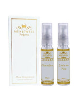 Menjewell Love On Fire + Chandan Perfume Gift Set For Men 10ml 0.3 Fl.oz. Each Pack Of 2 | Pocket Perfume Gift Set For Husband | Eau De Parfum