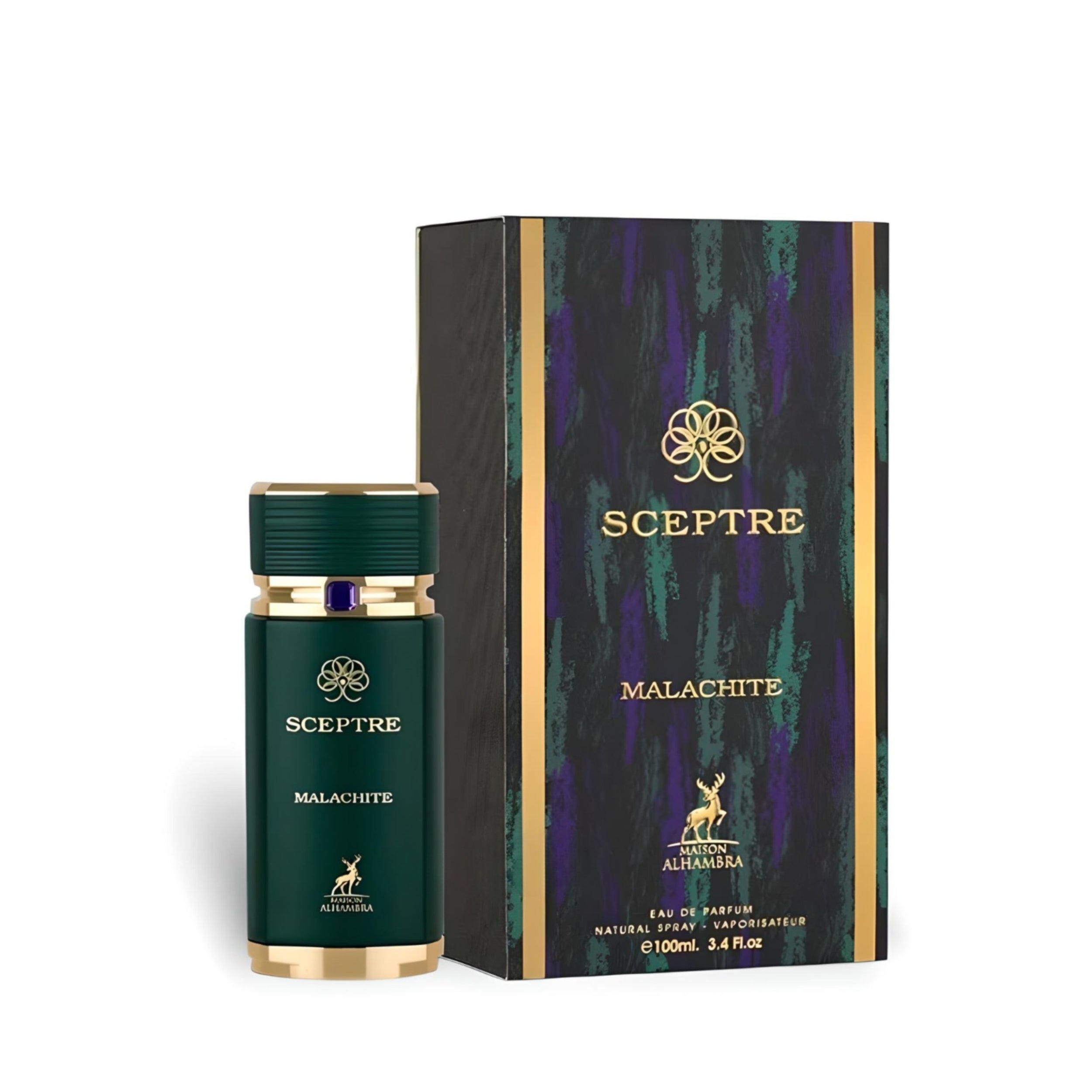 SCEPTRE MALACHITE BY MAISON ALHAMBRA EAU DE PARFUM 100ML 3.4 FL.OZ. FOR MEN & WOMEN SCEPTRE MALACHITE BY MAISON ALHAMBRA EAU DE PARFUM 100ML 3.4 FL.OZ. FOR MEN & WOMEN