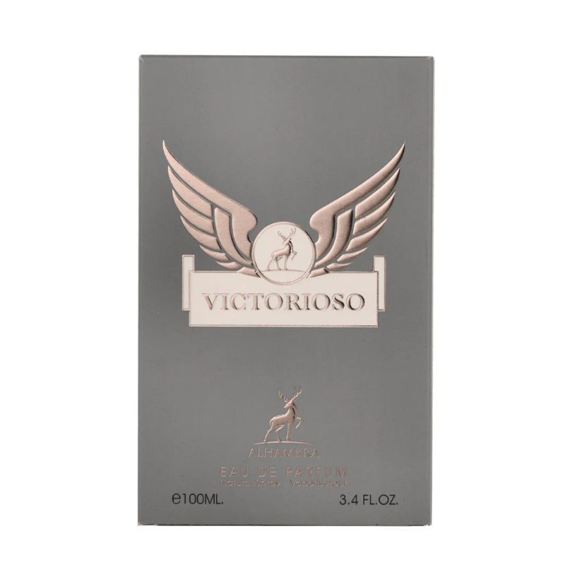 VICTORIOSO BY MAISON ALHAMBRA EAU DE PARFUM 100ML 3.4 FL.OZ. UNISEX FRAGRANCE VICTORIOSO BY MAISON ALHAMBRA EAU DE PARFUM 100ML 3.4 FL.OZ. UNISEX FRAGRANCE