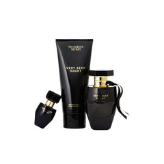 VICTORIA'S SECRET VERY SEXY NIGHT EDP 1.7 + 2.5 FL.OZ. + LOTION 3.4 FL.OZ. COMBO OF 3 PCS FOR WOMEN