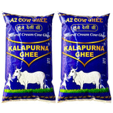 Organic Natural A2 Desi Cow Ghee By Kalapurna Ghee | Delicious & Nutritious Healthy Desi Cow Ghee For Protact Eyesight | 2 Litre (1 Litr * 2) 67.6 Ounce | Pouch Pack