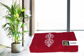 Comfigifts 100% Cotton 2 Bath & 2 Hand Towels 1400 Gsm | Soft, Absorbent, Lightweight Towels With Computerized Embroidery (Maroon)