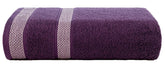 Casa Copenhagen Egyptian Cotton Waffle Large Size Bath Towel 500 Gsm (Dark Purple)