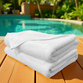 Labham 100% Cotton Bath Towel 1400 Gsm | Ultra-Soft Super Absorbent & Quick Dry Bath Towel (White) - Pack Of 2