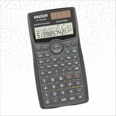 Hauser HC-991 MS Scientific Calculator | 401 Functions With 40 Scientific Calculations | Two Line Display | Data Editor, Statistics & Standard Deviations