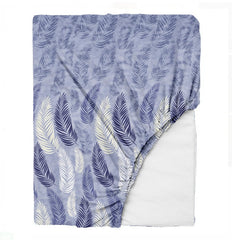 King Size Fitted Bedsheet With 2 Large Pillow Covers - 108 X 108 Inches, Petal Blue | Soft, Breathable & Durable | Wrinkle Resistant