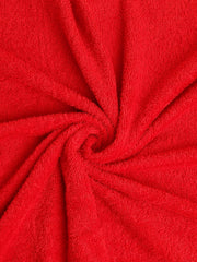 Welspun 100% Cotton Quik Dry Bath Towel 380 Gsm | High Absorbency Super Soft, Fast Drying Bath Towels Large Size (True Red)