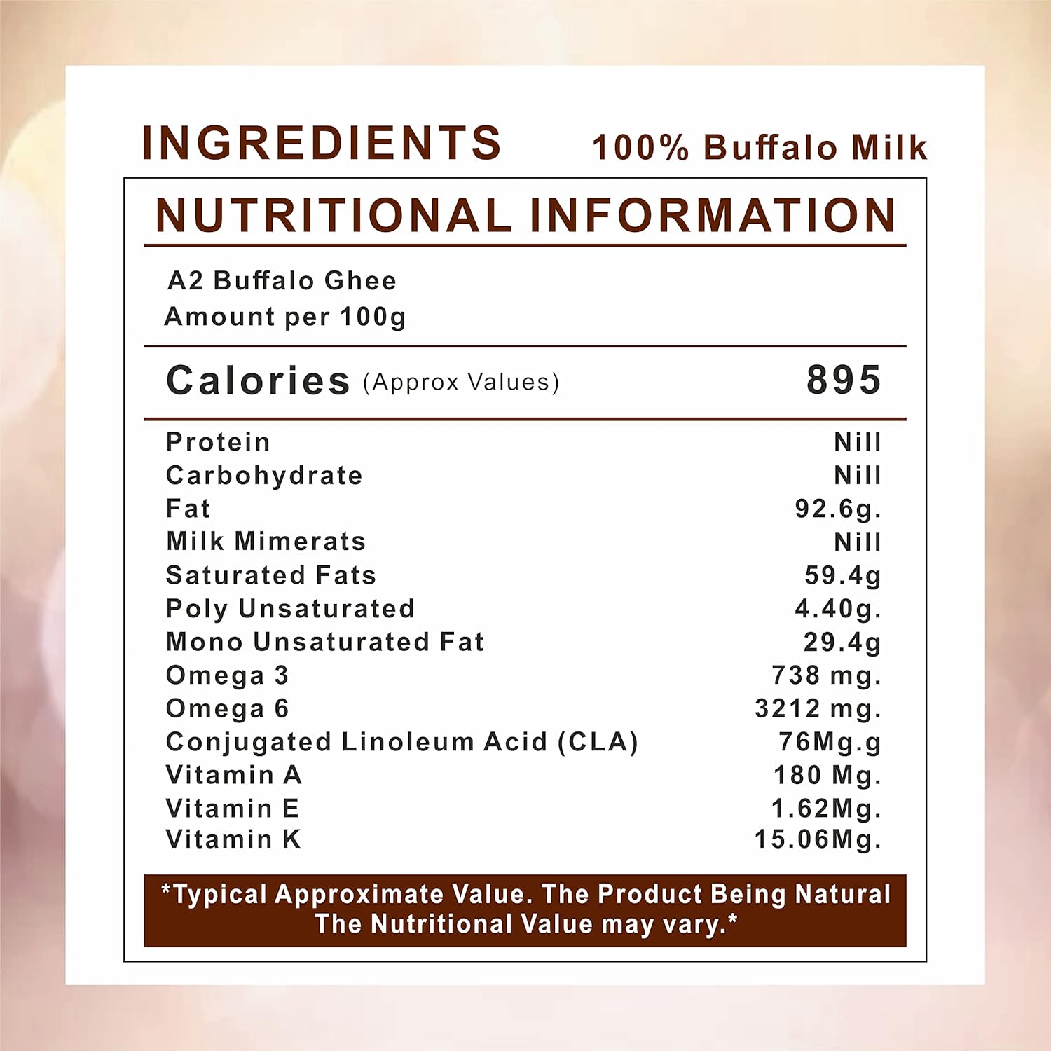 Organic Pure A2 Buffalo Ghee By Growing Villagers | Good Source Of Energy Healthy & Nutrients Desi Ghee For Bones Health | (500ml) 16.9 Ounce | Jar Pack Organic Pure A2 Buffalo Ghee By Growing Villagers | Good Source Of Energy Healthy & Nutrients Desi Ghee For Bones Health | (500ml) 16.9 Ounce | Jar Pack