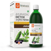 Krishna's Ayurvedic Detox Juice Ayurvedic Detoxification, Perfect Combination Of Giloy, Karela, Jamun & Neem, Helps In Flushing Out Toxins & Promoting, Rich In Antioxidants | 1000ml 2.2lbs