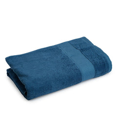 Himeya 100% Bamboo Cotton Bath Towels 1350 Gsm | Bath Towel For Men & Women - Sand Stone, Nautical Blue & Steel Grey (3 Piece)
