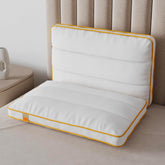 Slim Pillow With Microfiber Pillow, Designed For Neck & Spine Alignment, White, Standard Size - 26x16 Inches | Ideal For Minimal Elevation, Bed Pillow, Machine Washable - Pack Of 2