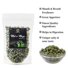 Mr. Merchant Mint-O-Magic (Pachak Pudina Vati Churan Goli) 400gm, | Pouch Pack