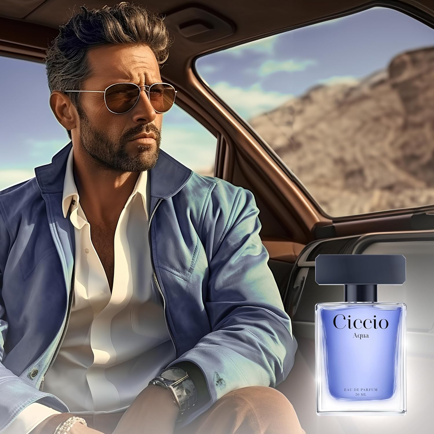 Ciccio Aqua Eau De Parfum 50ml 1.7 Fl.oz. Masculine Fragrance | Long Lasting Ciccio Aqua Eau De Parfum 50ml 1.7 Fl.oz. Masculine Fragrance | Long Lasting