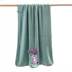 Maxoshine Microfiber Kids Bath Towels Quick Dry Super Absorbent Super Soft Bath Towel For Babies Toddler-Baby Towel For Boys & Girls (Green)