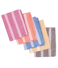 Comfort Weave Cotton Bath Towels 250 Gsm Multicolor (Set Of 5)