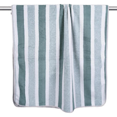 Black Gold The Finer Touch Microfiber Hand Towel 500 Gsm | Soft & Quick Dry, Super Absorbent, Lightweight Towel (Green & White) - Pack 0f 2